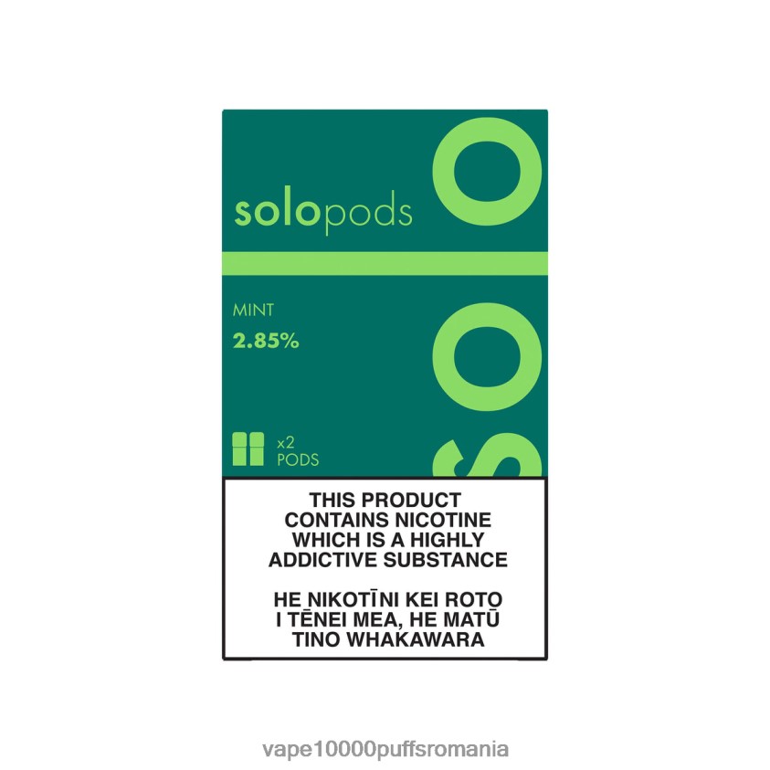Vape 9000 Puffs - Solo Pachet de schimb 2-pachet mentă 2B26XR52