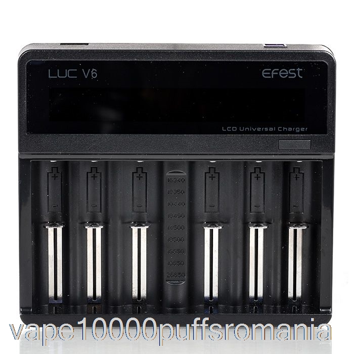 Vape Romania Efest Luc V6 6-bay Lcd Incarcator Universal