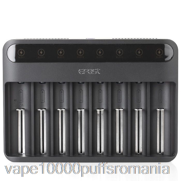 Vape Romania Efest Lush Q8 8 Bay încărcător Inteligent Baterie