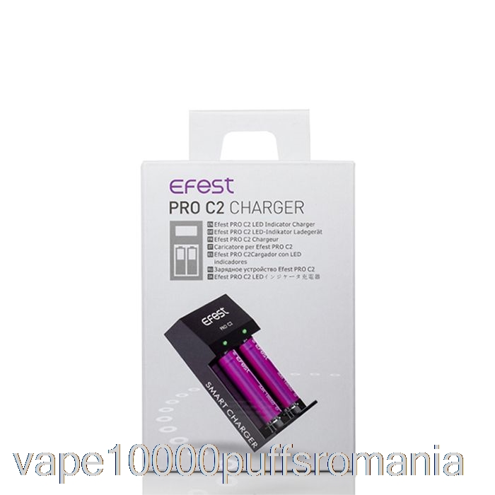 Vape Romania Efest Pro C2 Incarcator Baterie Inteligent Cu 2 Locatii