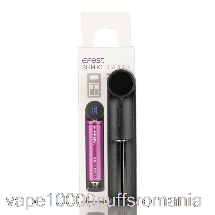 Vape Romania Efest Slim K1 încărcător De Baterie Cu Un Singur Slot