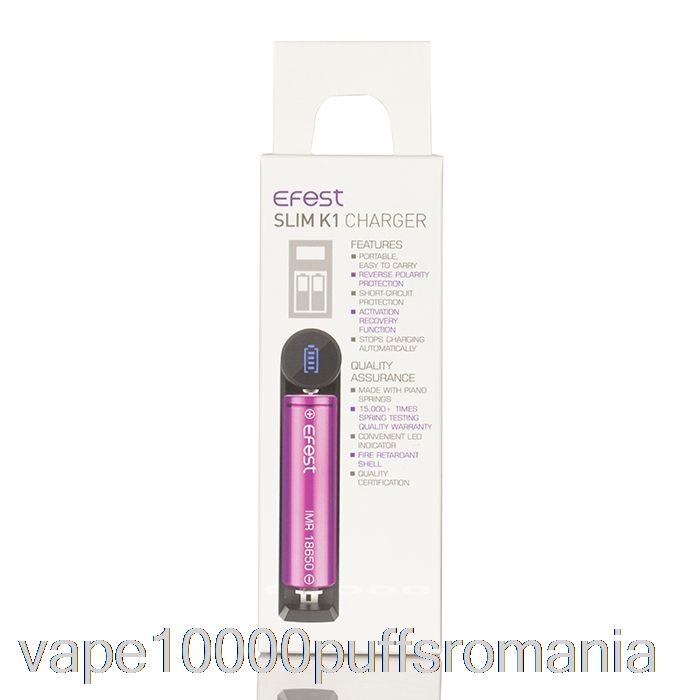 Vape Romania Efest Slim K1 încărcător De Baterie Cu Un Singur Slot