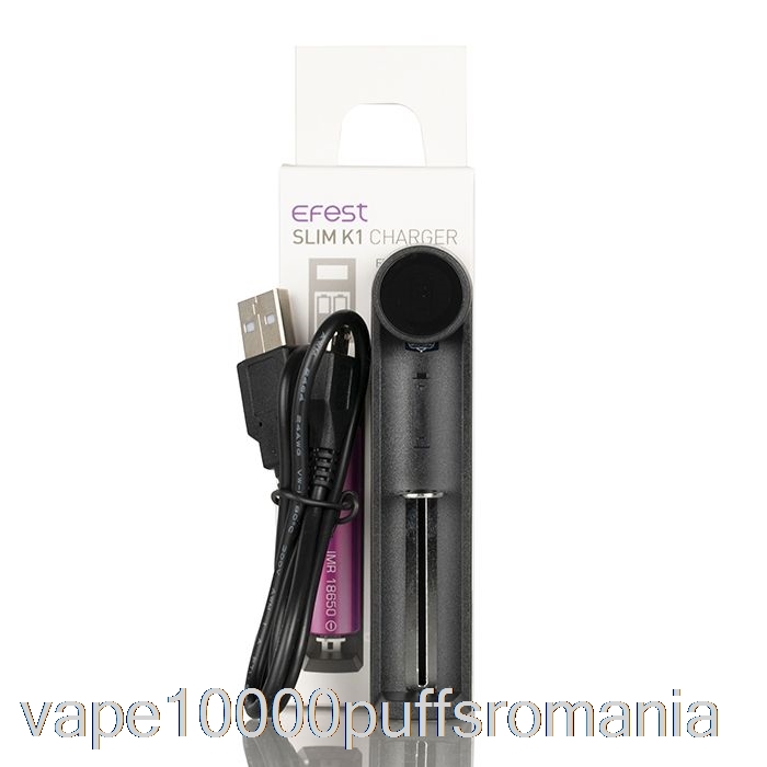 Vape Romania Efest Slim K1 încărcător De Baterie Cu Un Singur Slot