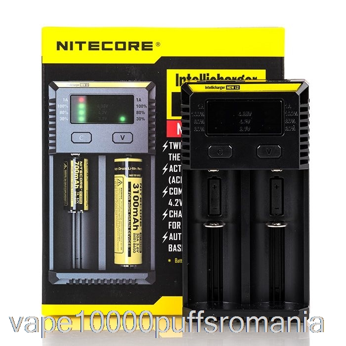 Vape Romania Nitecore I2 Incarcator Baterie (2 Locatii)