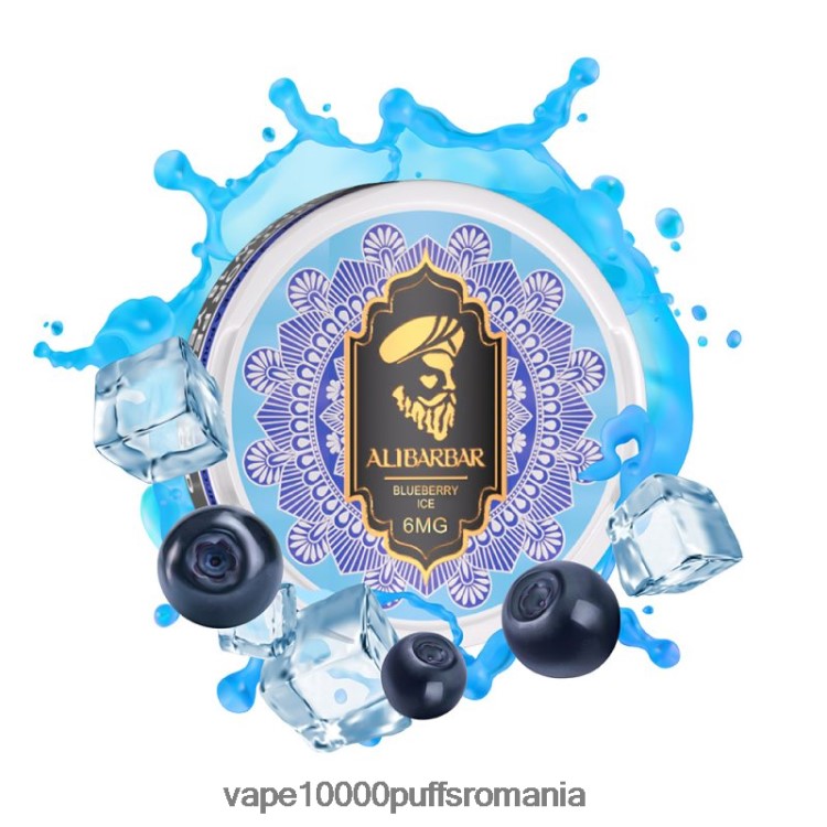 Vape 10000 Puffs Romania - Alibarbar pungi cu nicotină gheata de afine D2V6N695