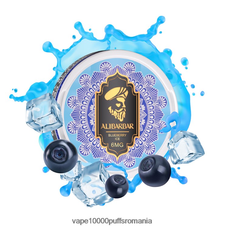 Vape 9000 Puffs - Alibarbar pungi cu nicotină gheata de mango D2V6N687