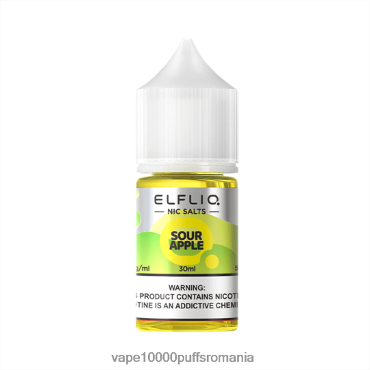 Vape Fara Nicotina - ELFBAR ELFLIQ nic sare 30 ml Apple acru R6Z2RP28