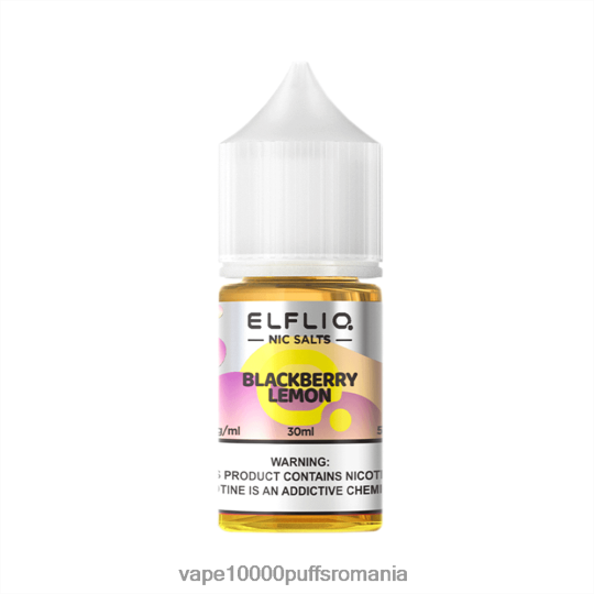 Vape Fara Nicotina - ELFBAR ELFLIQ nic sare 30 ml Lămâie de mure R6Z2RP8