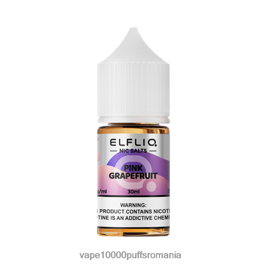 Vape Reincarcabil - ELFBAR ELFLIQ nic sare 30 ml Grapefruit roz R6Z2RP24