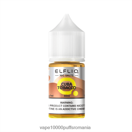 Vape Romania - ELFBAR ELFLIQ nic sare 30 ml Cuba tutun R6Z2RP16