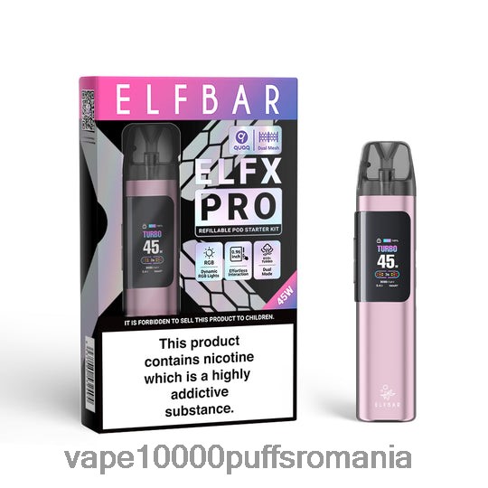 Vape Reincarcabil - ELFBAR ELFX Pro Deschideți dispozitiv de pod roz R6Z2RP4