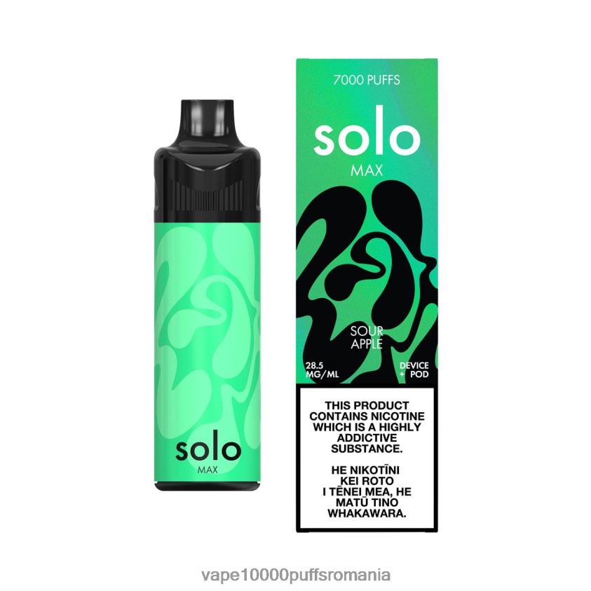 Vape 10000 Puffs Romania - Solo MAX trusa de pod măr acru 2B26XR70