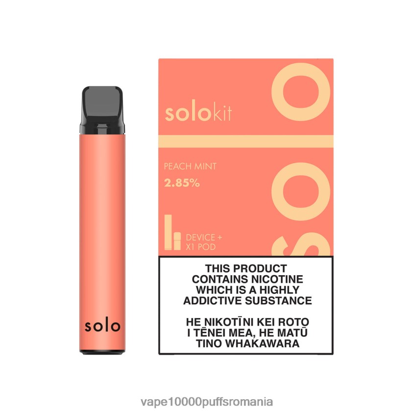 Vape Reincarcabil - Solo trusa de pod menta de piersici 2B26XR44
