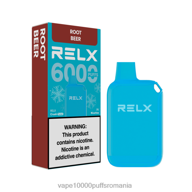 Vape 10000 Puffs Romania - RELX Crush Pocket 6000 de gheață bere rădăcină 44TV820