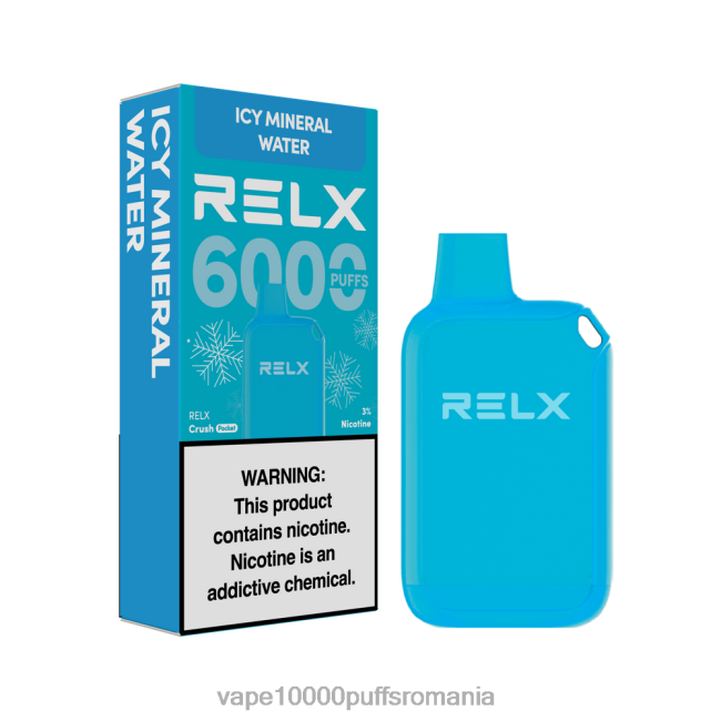 Vape Fara Nicotina - RELX Crush Pocket 6000 de gheață apă minerală înghețată 44TV823