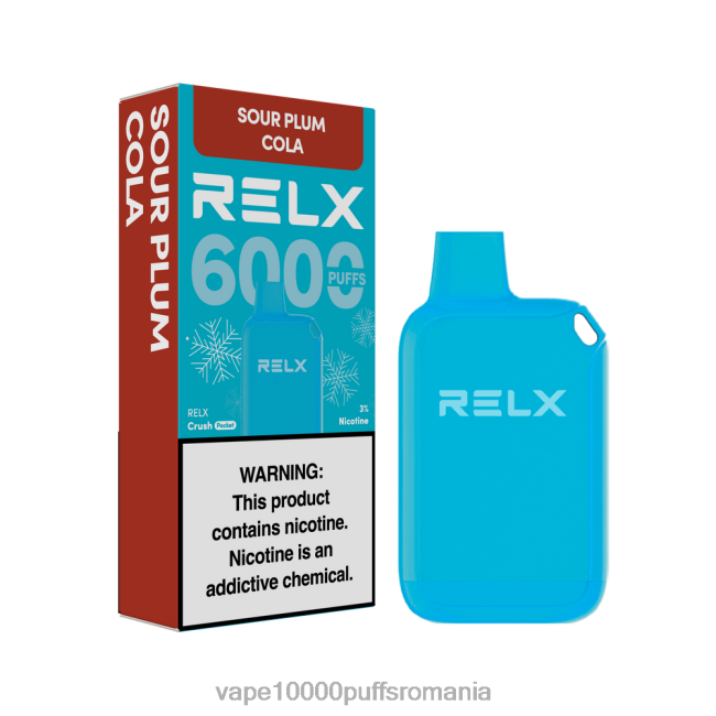 Vape Reincarcabil - RELX Crush Pocket 6000 de gheață cola cu prune acrișoare 44TV819