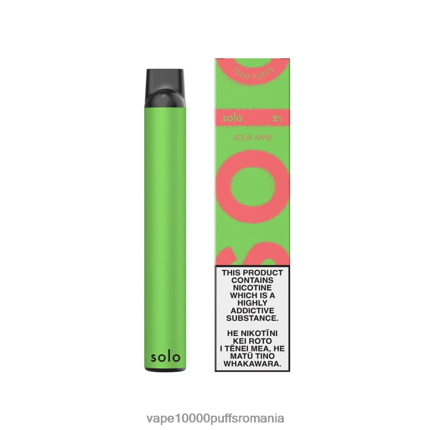 Vape 10000 Puffs Romania - Solo vapa de unică folosință măr acru 2B26XR5