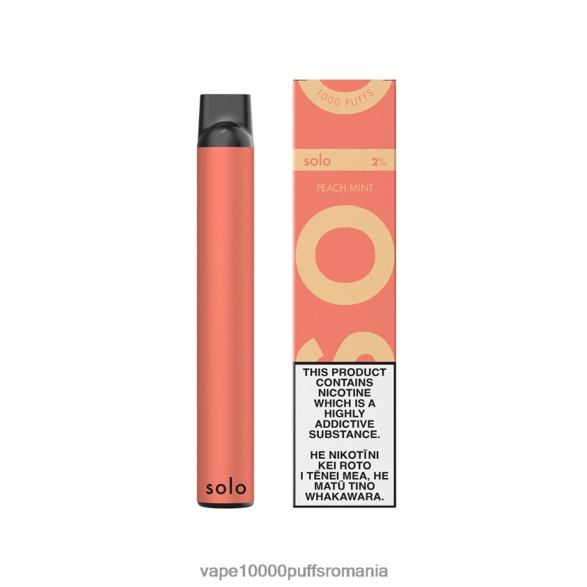 Vape Romania - Solo vapa de unică folosință menta de piersici 2B26XR6