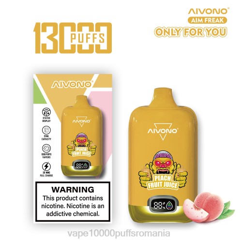 Vape 10000 Puffs Romania - Aivono AIM FREAK 13000 2000245 suc de fructe de piersici