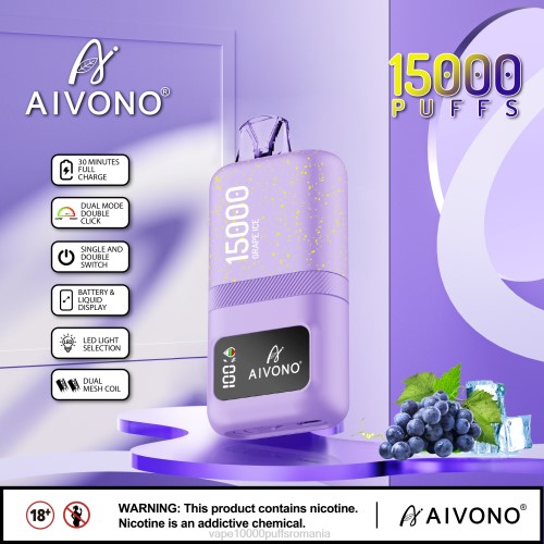 Vape 10000 Puffs Romania - Aivono AIM magic 15000 200060 gheață de struguri