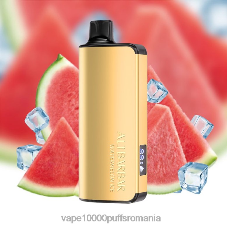 Vape 10000 Puffs Romania - Alibarbar Ingot 20000 vape de unică folosință gheata de pepene verde XV08J45
