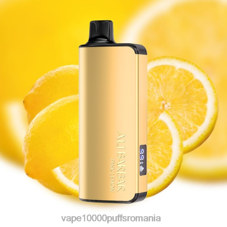 Vape 10000 Puffs Romania - Alibarbar Ingot 20000 vape de unică folosință lamaie roz XV08J40