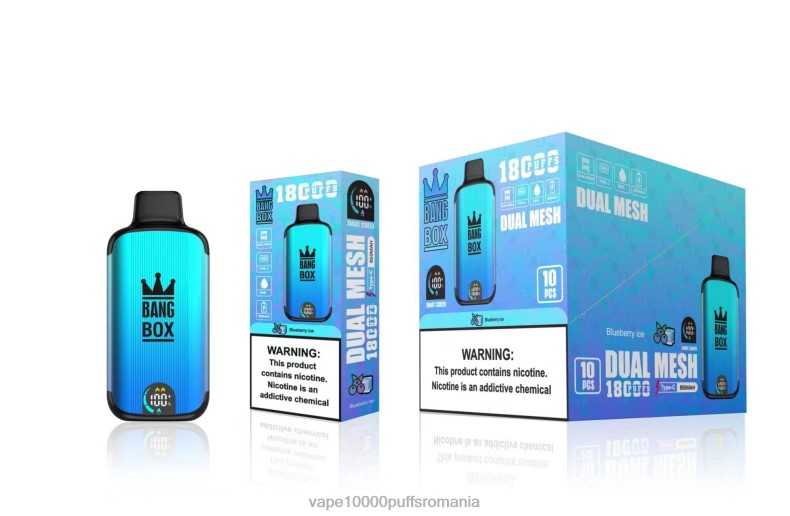 Vape 10000 Puffs Romania - Bang Box 18000 pufuri gheata de afine R8PF490