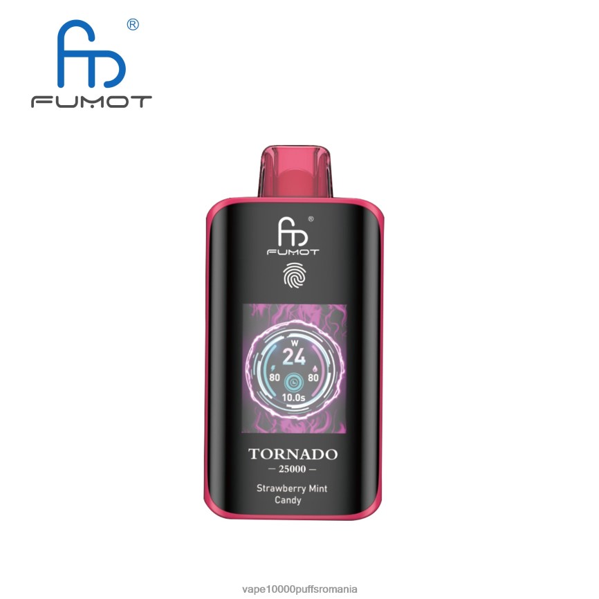 Vape 10000 Puffs Romania - Fumot Tornado 25000 vape de unică folosință bomboane de mentă de căpșuni RF4ZBH15