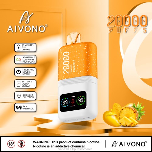 Vape 9000 Puffs - Aivono AIM magic 20000 200077 ananas mango