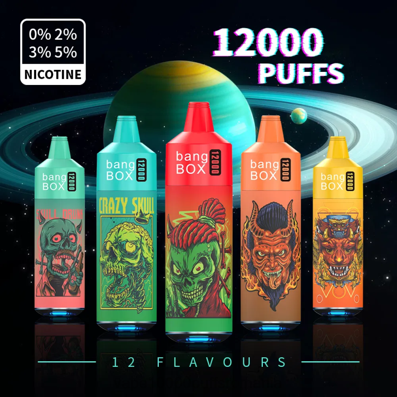 Vape 9000 Puffs - Bang Box 12000 puf-uri lumina rgb de unică folosință R8PF437