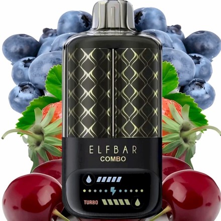 Vape 9000 Puffs - Elf Bar Combo 25000 afine zmeură și cireșe X4P22