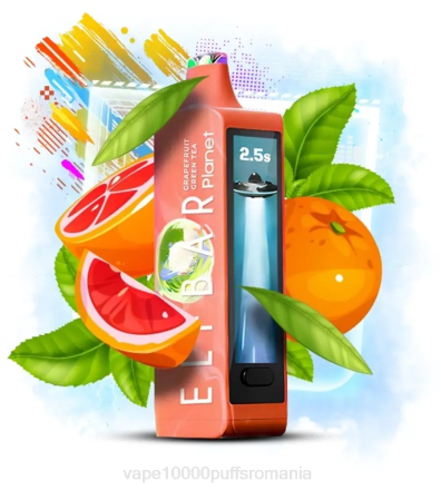Vape 9000 Puffs - Elf Bar Planet 25000 ceai verde de grepfrut X4P217