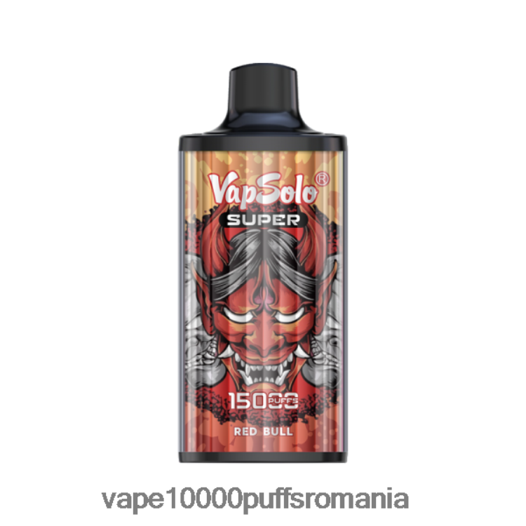 Vape 9000 Puffs - Vapsolo SUPER vapa de unică folosință taur roșu D2V6N6132