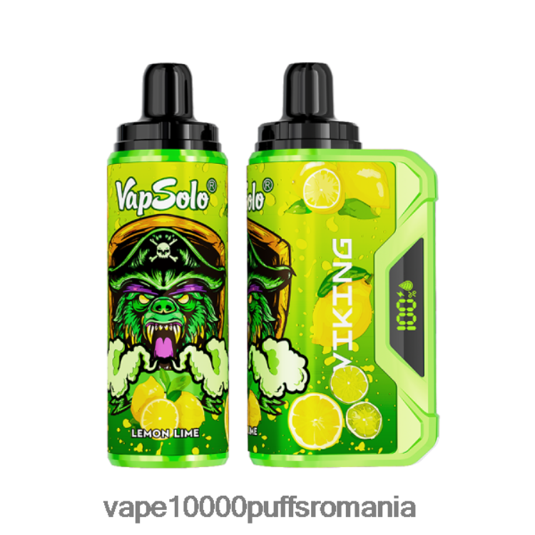 Vape 9000 Puffs - Vapsolo VIKING vapa de unică folosință lămâie lămâie D2V6N6152