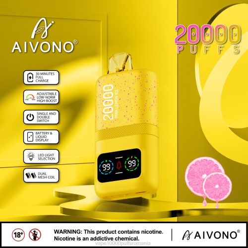 Vape Fara Nicotina - Aivono AIM magic 20000 200083 gheață roz de lămâie