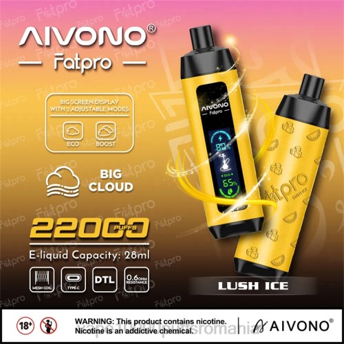 Vape Fara Nicotina - Aivono Fatpro 22000 20003 gheață luxuriantă