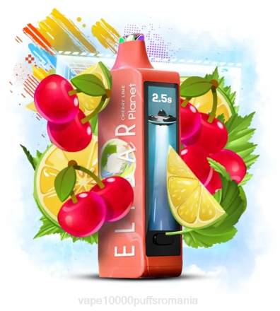 Vape Fara Nicotina - Elf Bar Planet 25000 lime cireș X4P223