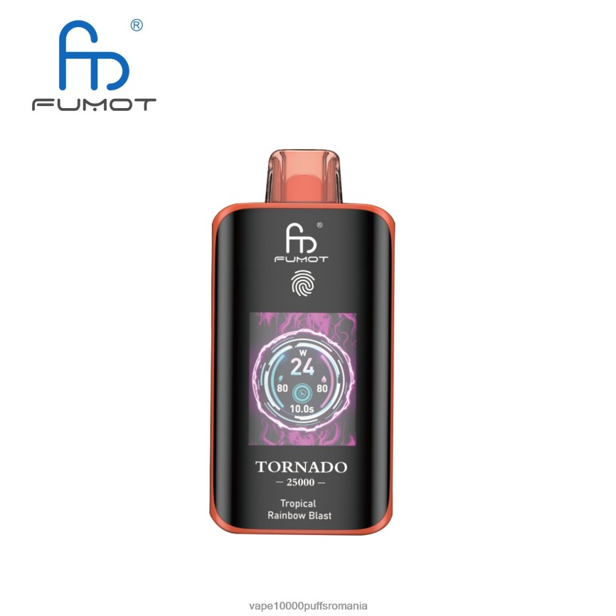 Vape Fara Nicotina - Fumot Tornado 25000 vape de unică folosință explozie de curcubeu tropical RF4ZBH13
