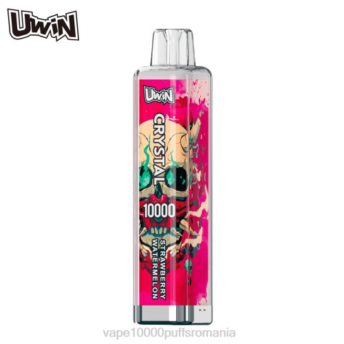 Vape Fara Nicotina - UWIN CRYSTAL 10000 vape de unică folosință 2000368 pepene verde căpșuni