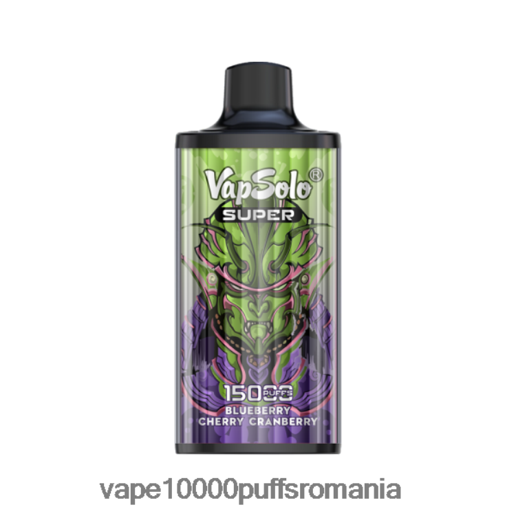 Vape Fara Nicotina - Vapsolo SUPER vapa de unică folosință afine cireș merișor D2V6N6128