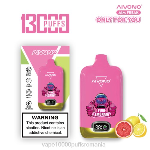 Vape Reincarcabil - Aivono AIM FREAK 13000 2000249 limonada roz