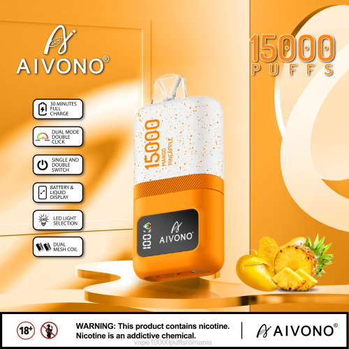Vape Reincarcabil - Aivono AIM magic 15000 200069 ananas mango