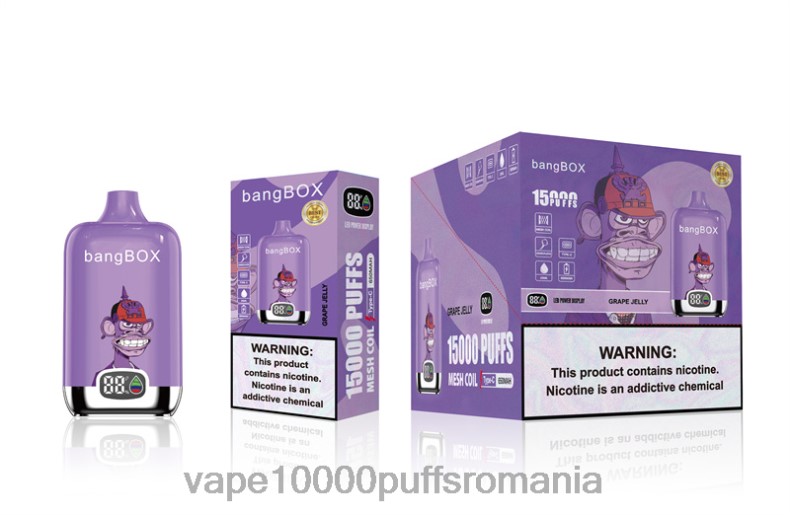 Vape Reincarcabil - Bang Box 15000 pufuri jeleu de struguri R8PF449