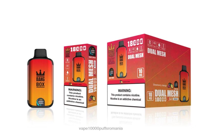 Vape Reincarcabil - Bang Box 18000 pufuri mango cu capsuni R8PF499