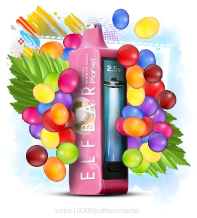 Vape Reincarcabil - Elf Bar Planet 25000 explozie de curcubeu tropical X4P229