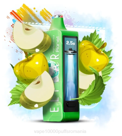 Vape Reincarcabil - Elf Bar Planet 25000 măr dublu X4P214
