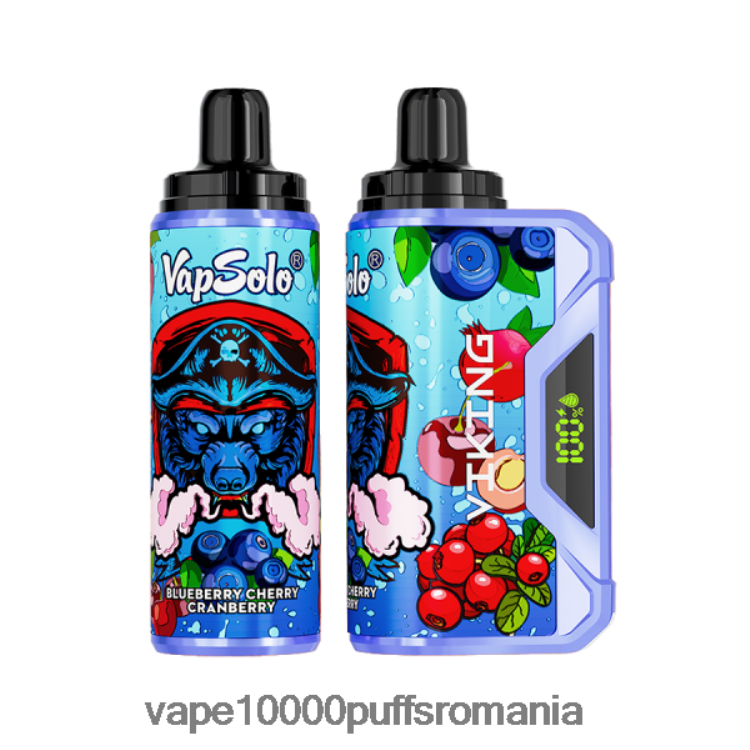 Vape Reincarcabil - Vapsolo VIKING vapa de unică folosință afine cireș merișor D2V6N6149