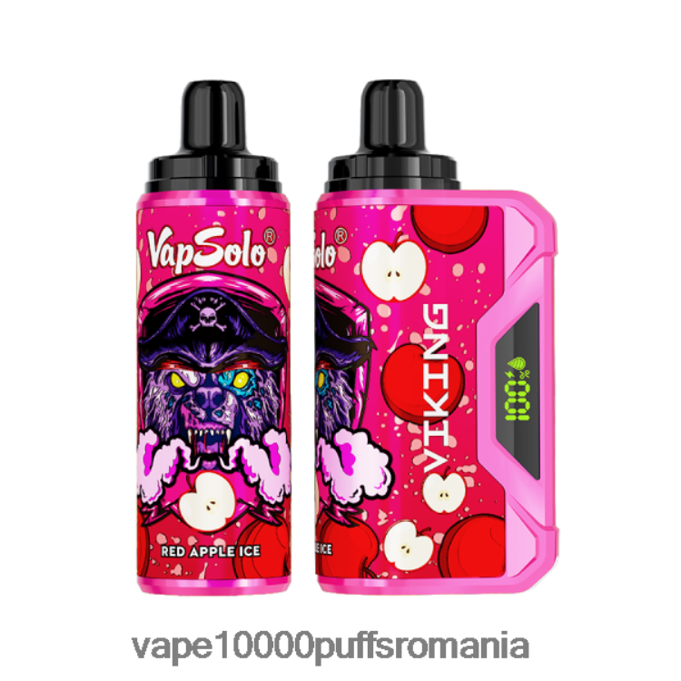Vape Reincarcabil - Vapsolo VIKING vapa de unică folosință gheață cu mere roșii D2V6N6154