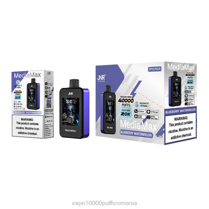 pepene verde afine JNR MediaMax 40k puf Vape 9000 puffs -PFPT12