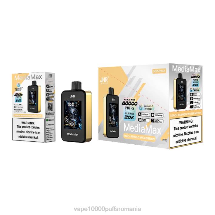 piersic mango pepene verde JNR MediaMax 40k puf Vape Romania -PFPT15